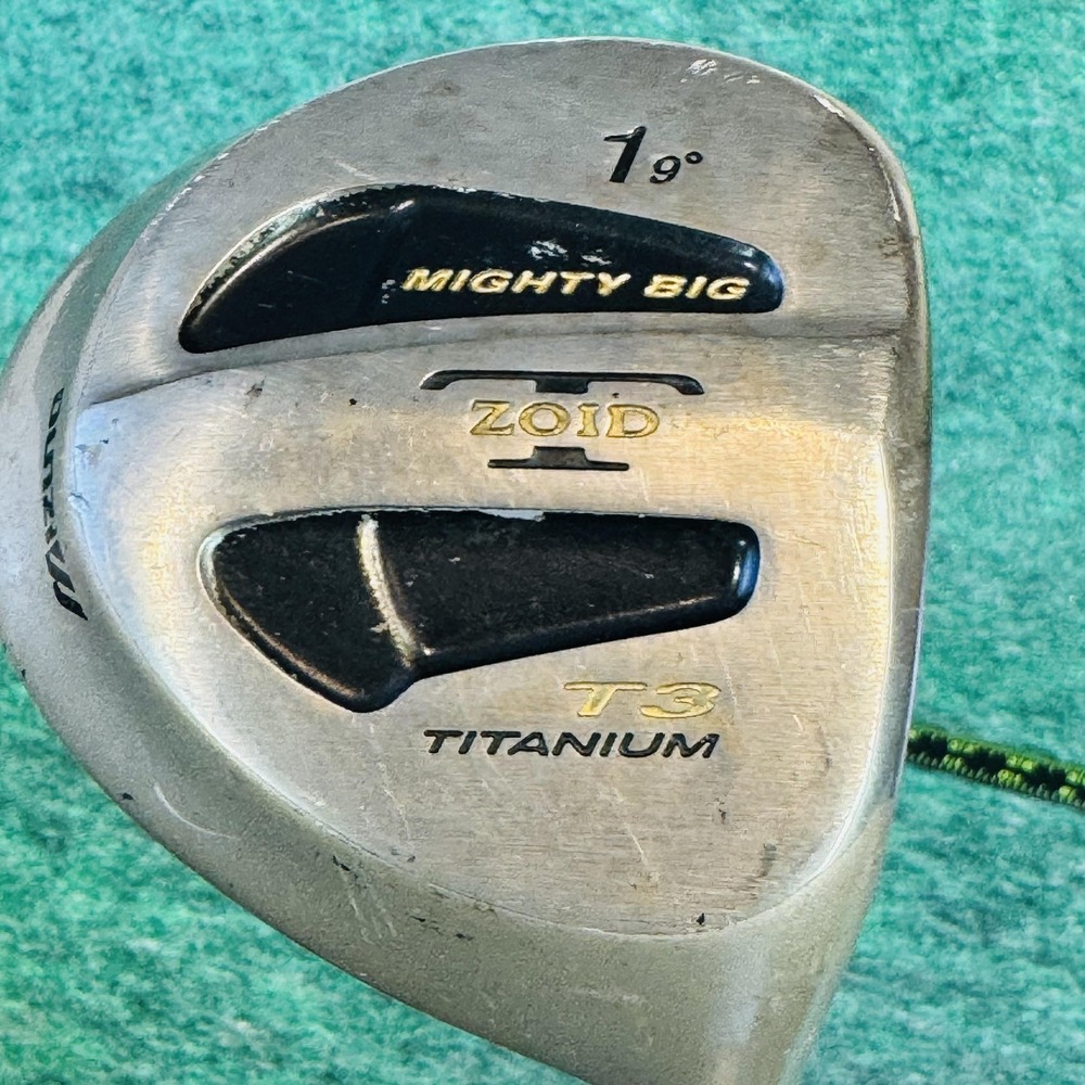 Mizuno Zoid T3 Mighty Big 19° 5 Wood Mens RH 46.5 In Stiff Graphite Gold Club